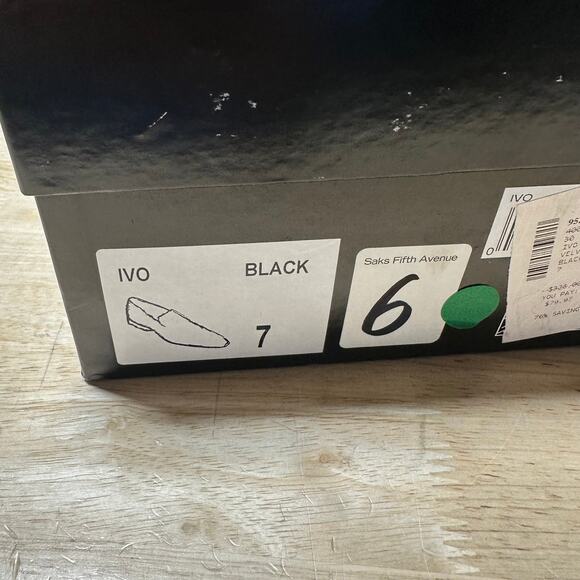 Saks Fifth Avenue Collection Velvet Loafers Black Men\'s Size 7 New in Box main image 4